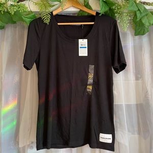 NWT Scoop Neck Calvin Klein Jeans Ribbed Tee Shirt